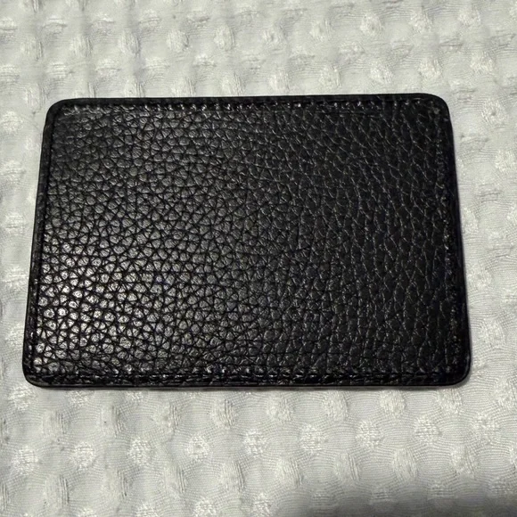 Marcella NYC Lilo Textured Black Card Holder - Picture 7 of 10
